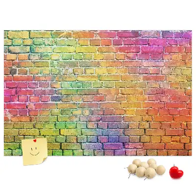 Printed cork board wall art