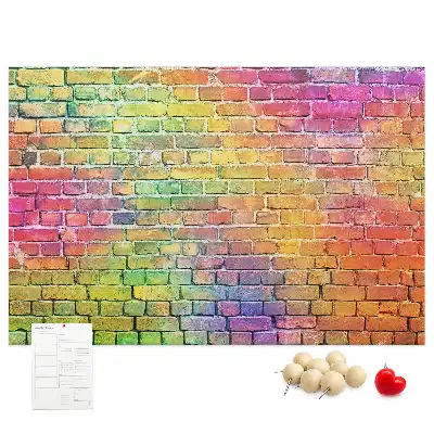 Printed Cork Board Painted wall