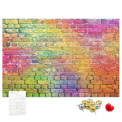Printed cork board wall art