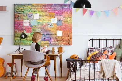 Printed Cork Board Painted wall