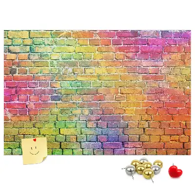Printed Cork Board Painted wall