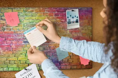 Printed cork board wall art
