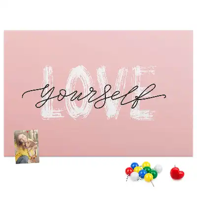 Love Yourself Printed Cork Board
