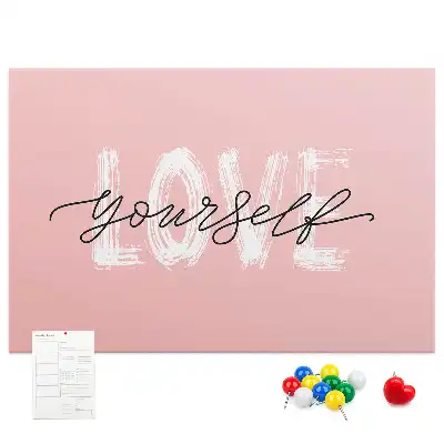 Love Yourself Printed Cork Board