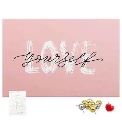 Love Yourself Printed Cork Board