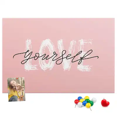 Love Yourself Printed Cork Board