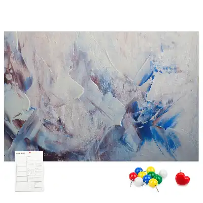 Brush movements cork memo board
