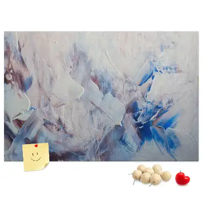 Brush movements cork memo board