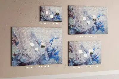 Cork memo board Brush movements