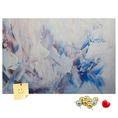 Brush movements cork memo board