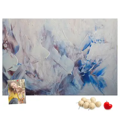 Brush movements cork memo board
