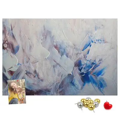 Brush movements cork memo board