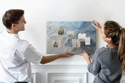 Marble Pattern Printed Cork Board
