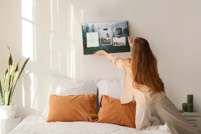 Misty forest cork memo board