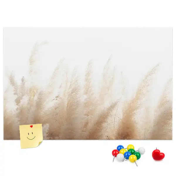Abstract Grain Printed Cork Board