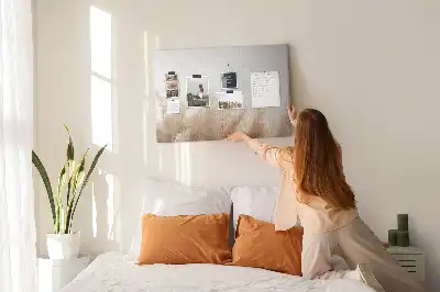 Abstract Grain Printed Cork Board