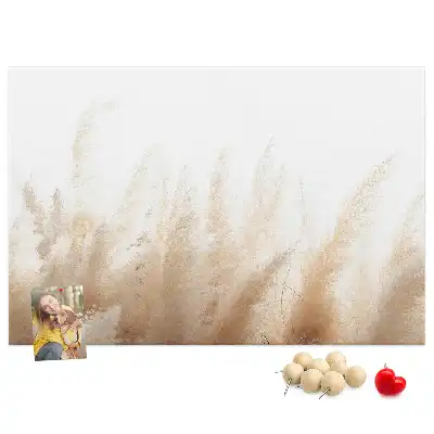 Abstract Grain Printed Cork Board