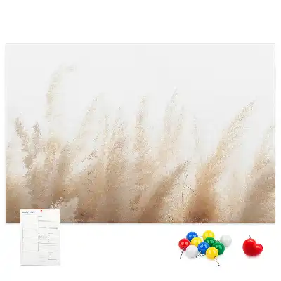 Abstract Grain Printed Cork Board