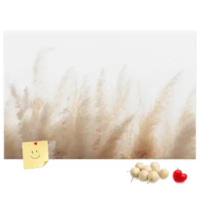 Abstract Grain Printed Cork Board