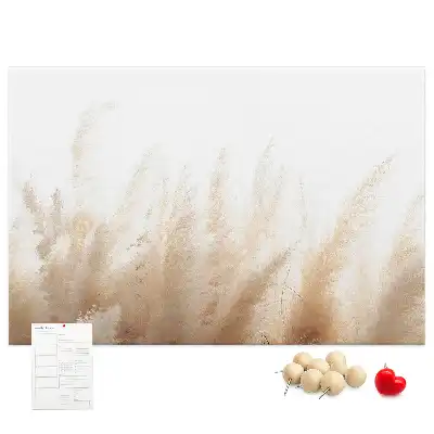 Abstract Grain Printed Cork Board