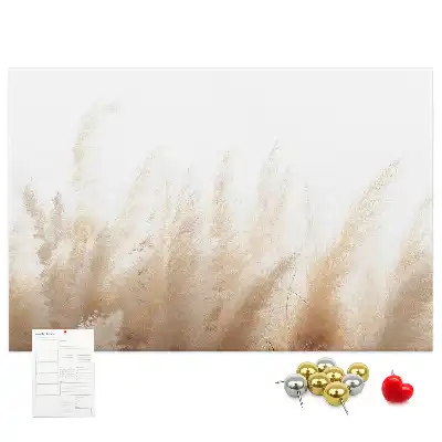 Abstract Grain Printed Cork Board