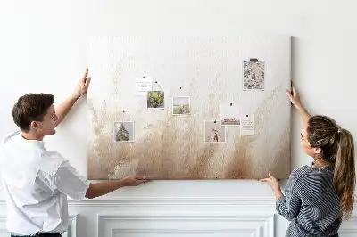 Abstract Grain Printed Cork Board