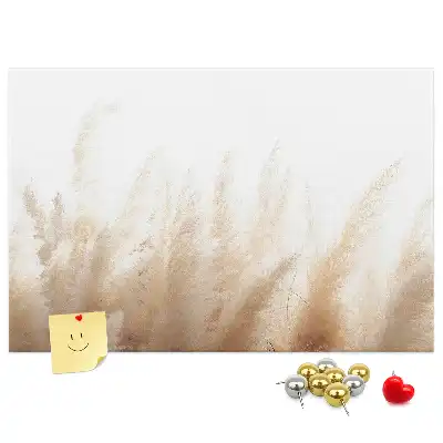 Abstract Grain Printed Cork Board