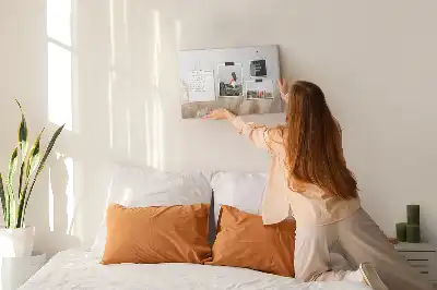 Abstract Grain Printed Cork Board
