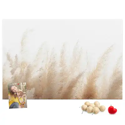 Abstract Grain Printed Cork Board