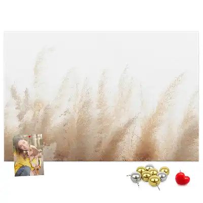 Abstract Grain Printed Cork Board
