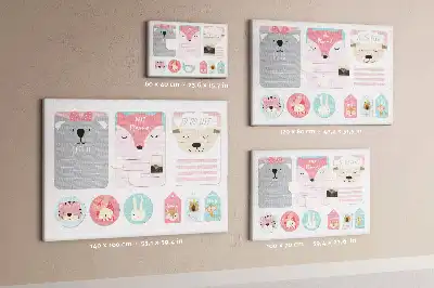 Printed Cork Memo Board with Happy Bookmarks