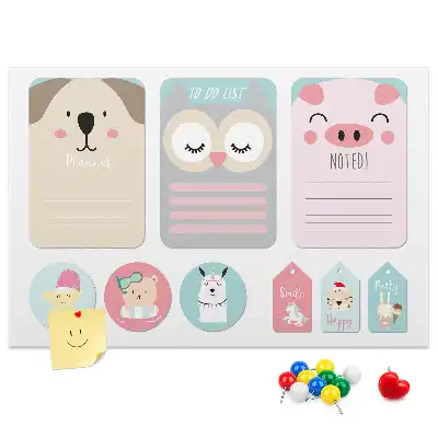 Happy Animals Cork Memo Board