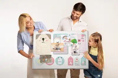 Happy Animals Cork Memo Board
