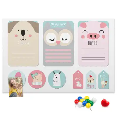 Happy Animals Cork Memo Board
