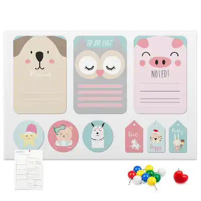 Happy Animals Cork Memo Board