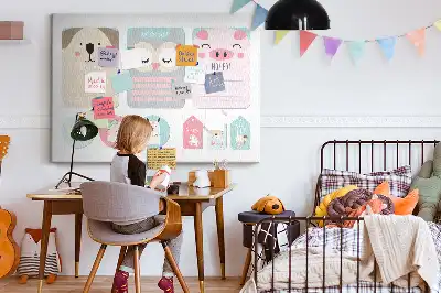 Happy Animals Cork Memo Board