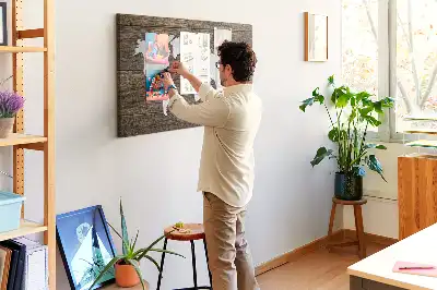 World Map Printed Cork Memo Board
