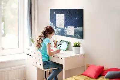 Printed Cork Board Night sky