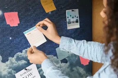 Night Sky Printed Cork Board