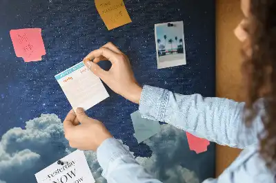 Night Sky Printed Cork Board