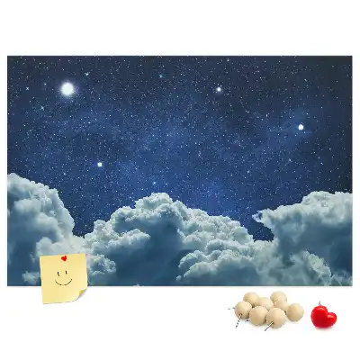 Night Sky Printed Cork Board