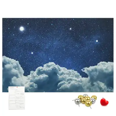 Night Sky Printed Cork Board