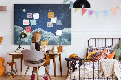 Night Sky Printed Cork Board