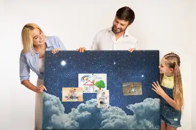 Night Sky Printed Cork Board