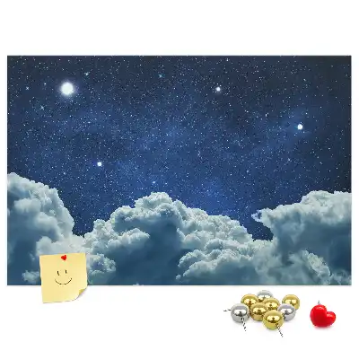 Printed Cork Board Night sky