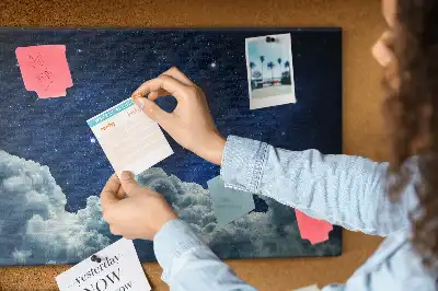 Night Sky Printed Cork Board