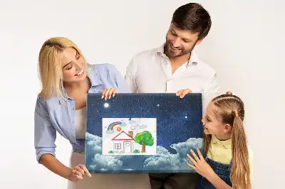 Printed Cork Board Night sky