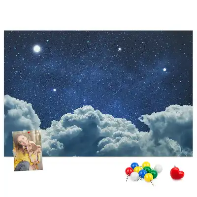 Night Sky Printed Cork Board