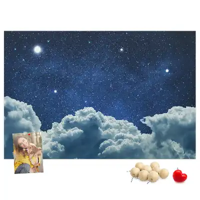 Printed Cork Board Night sky