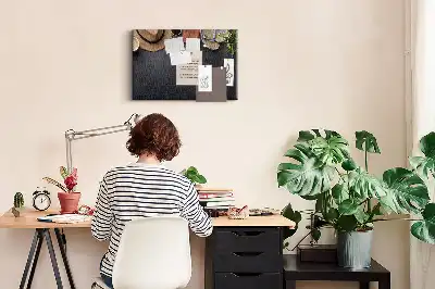 Printed Cork Memo Board Vacation Design